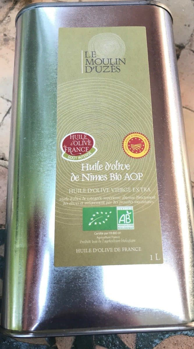 Le Moulin d'Uzès Huile d'olive de Nimes bio AOP packshot
