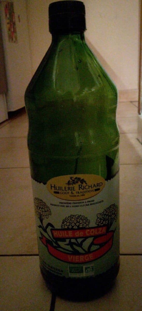 Huilerie Richard Huile de colza vierge bio packshot