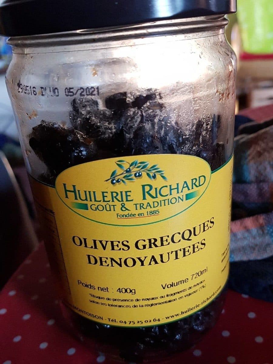 Huilerie Richard Olives grecques dénoyautées packshot
