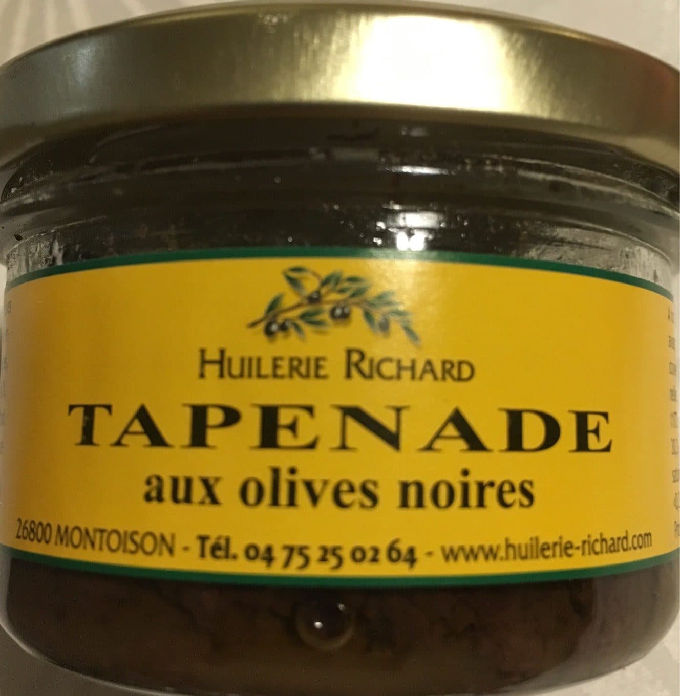 Huilerie Richard Tapenade aux olives noires packshot