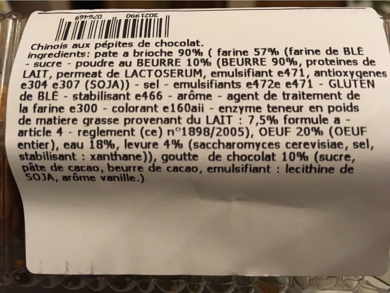 Cora Chinois pepites de chocolat packshot