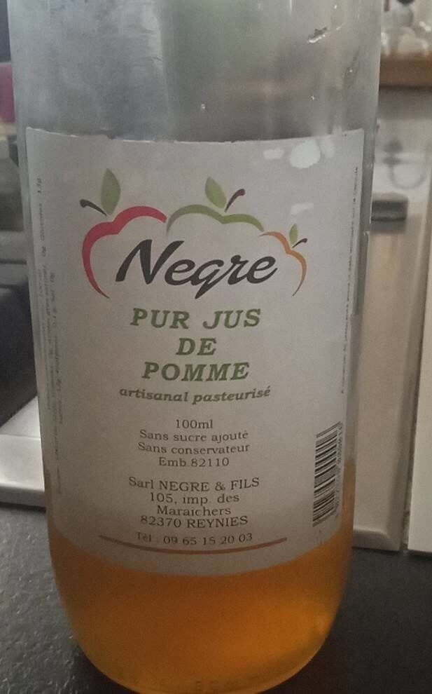 Open Food Facts Jus de pomme Negre packshot