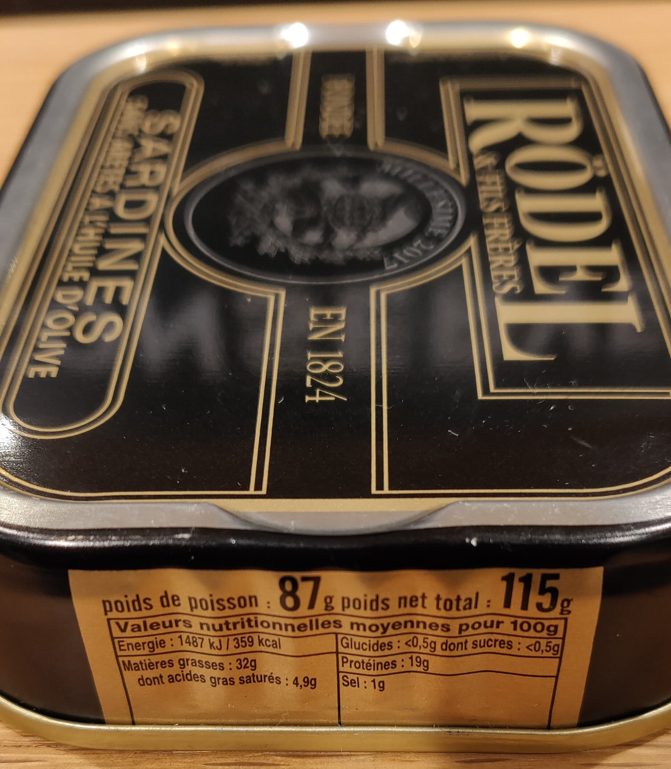 Rödel Sardines à L'huile Sans Arêtes Millésimées 115 GR packshot