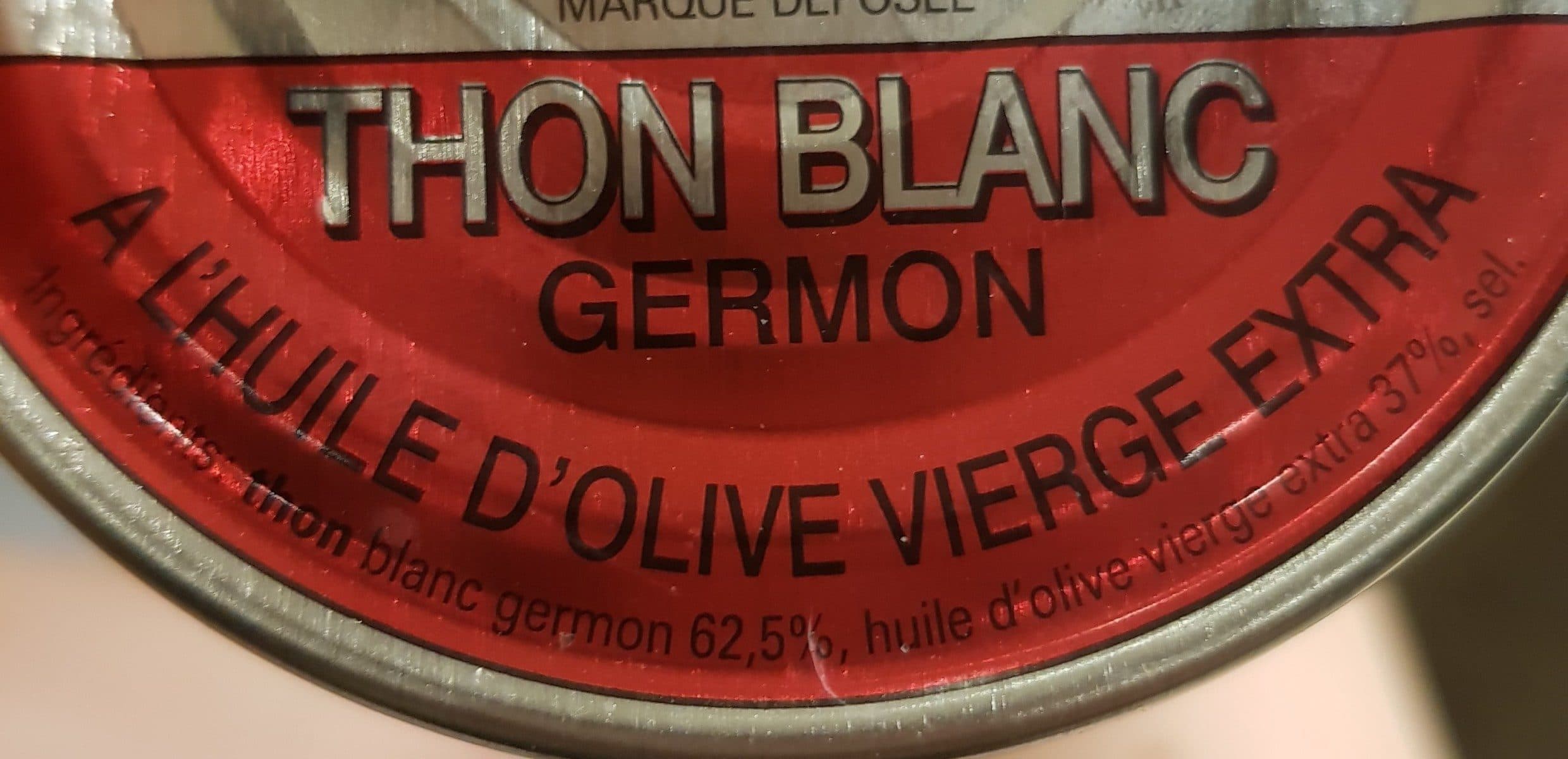 Open Food Facts Thon Blanc Germon à L'huile D'olive packshot