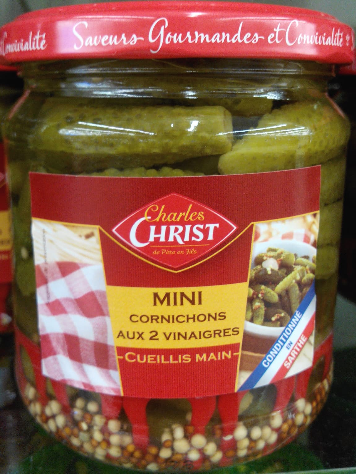 Charles Christ Mini cornichons aux 2 vinaigres cueillis main packshot