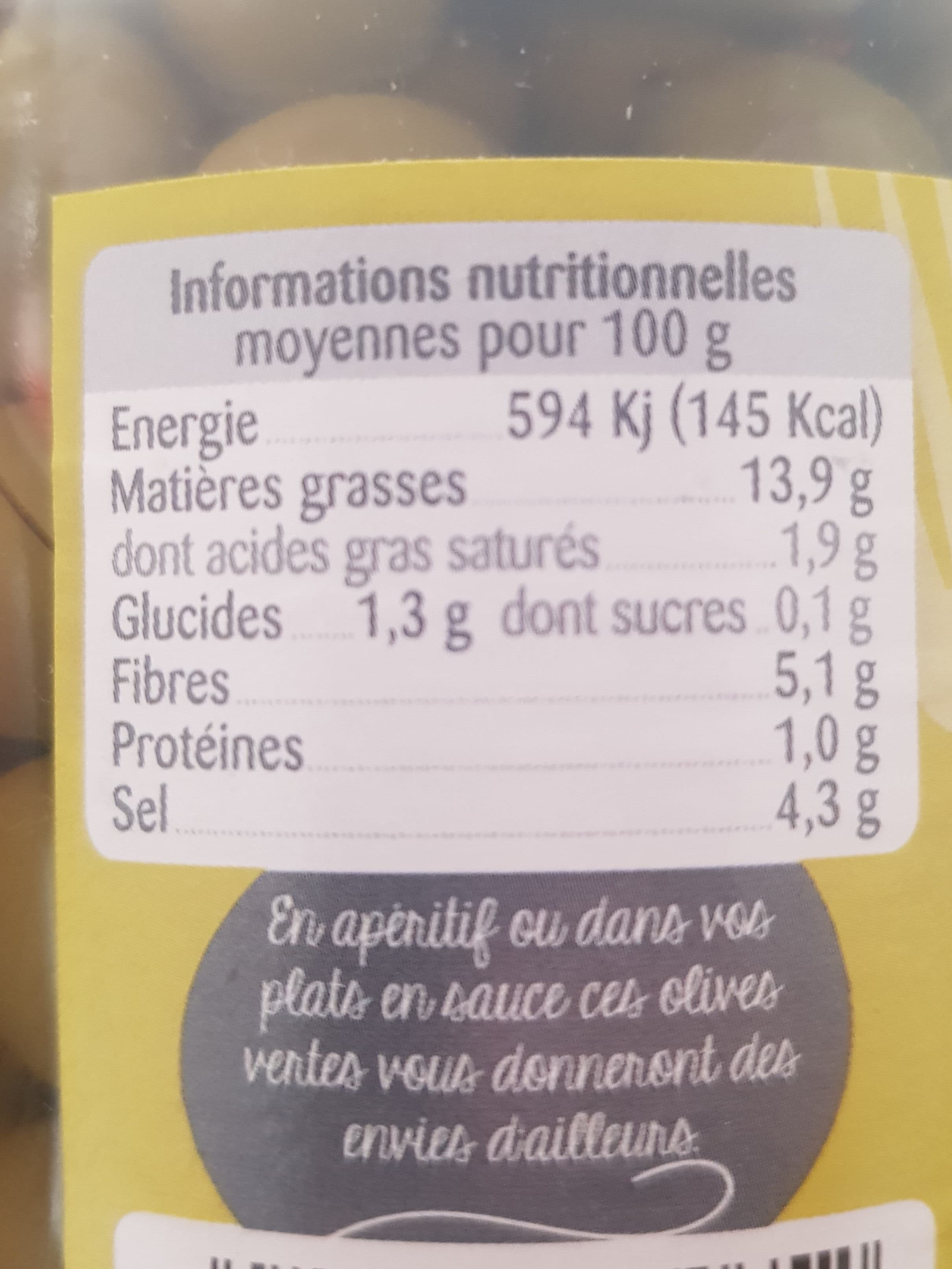 Open Food Facts Olives vertes packshot