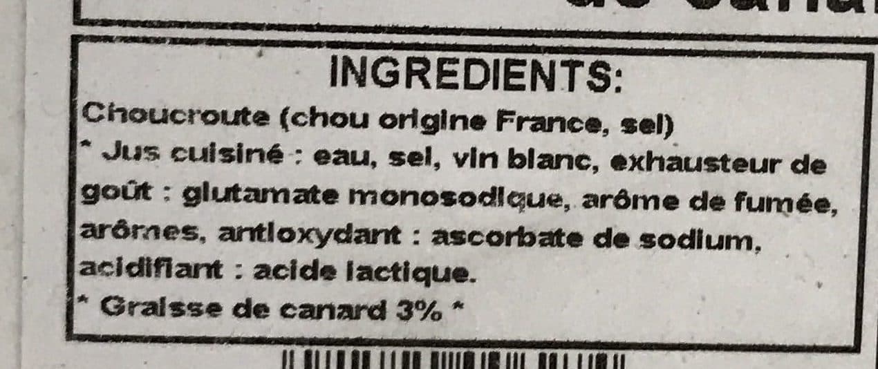 Christ Choucroute cuisinée packshot