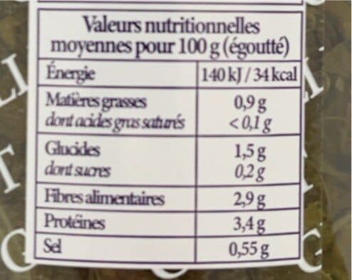 Gillet Contres Épinards en branches packshot