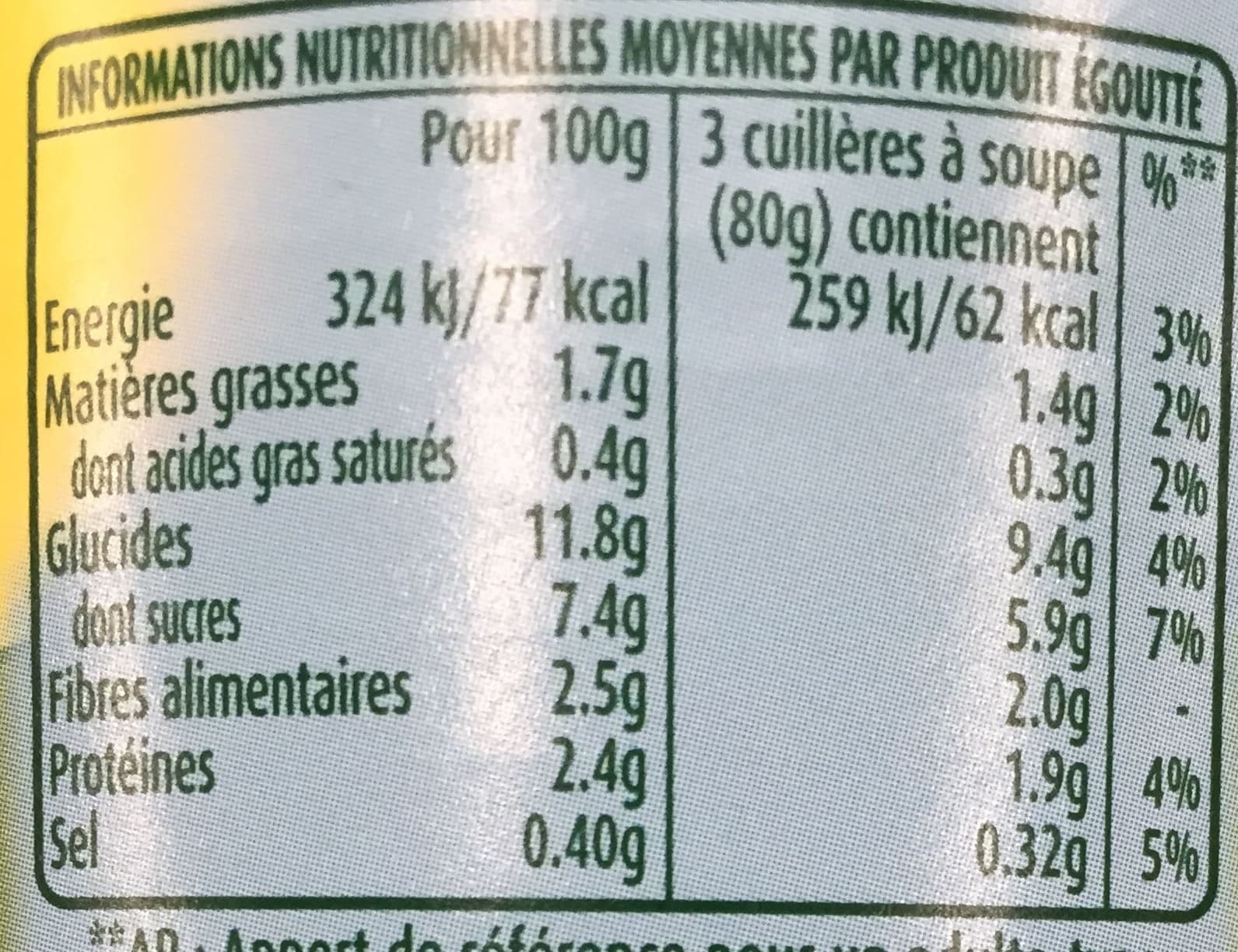 Géant Vert Maïs doux en grains extra croquants packshot