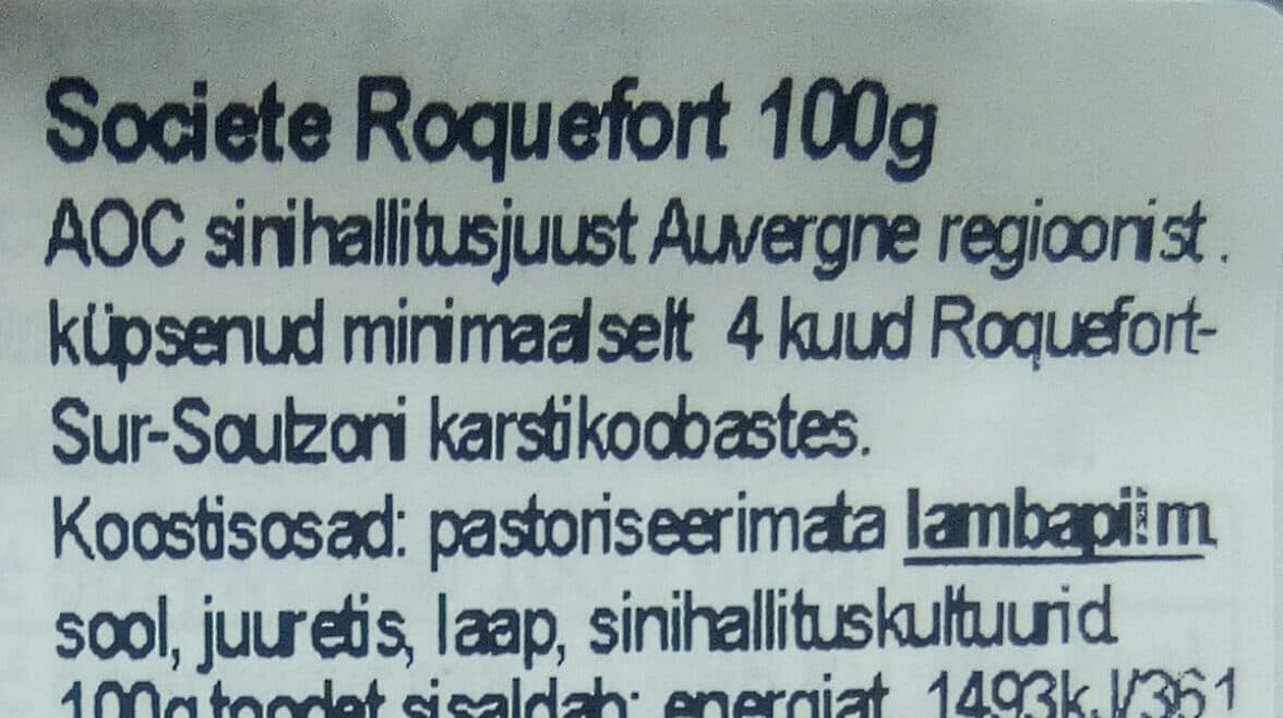 Société Queso Roquefort societe packshot