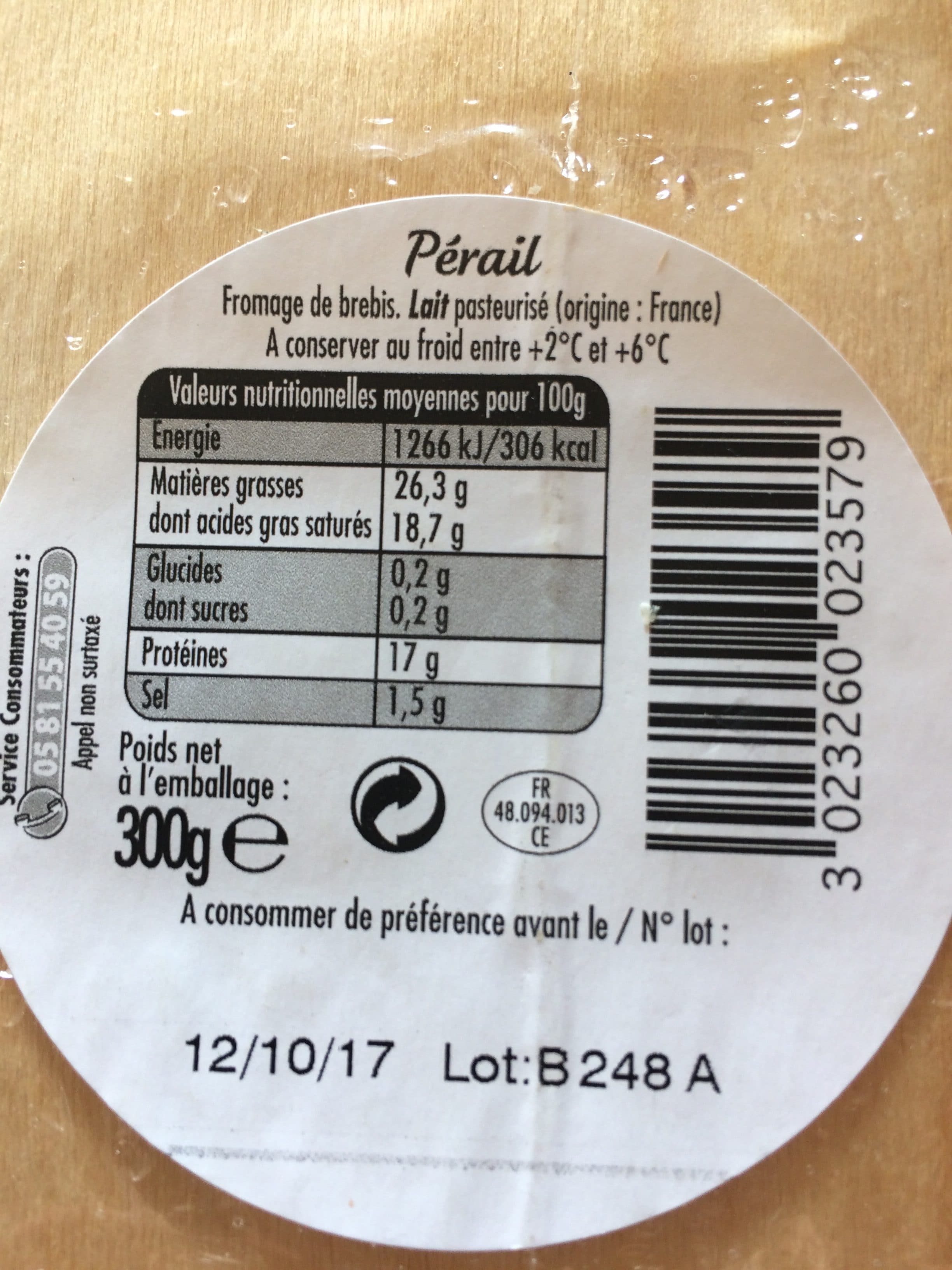 Lou Perac Perail packshot