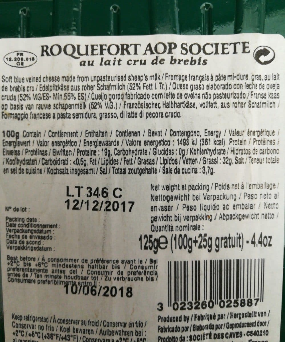 Société Roquefort packshot