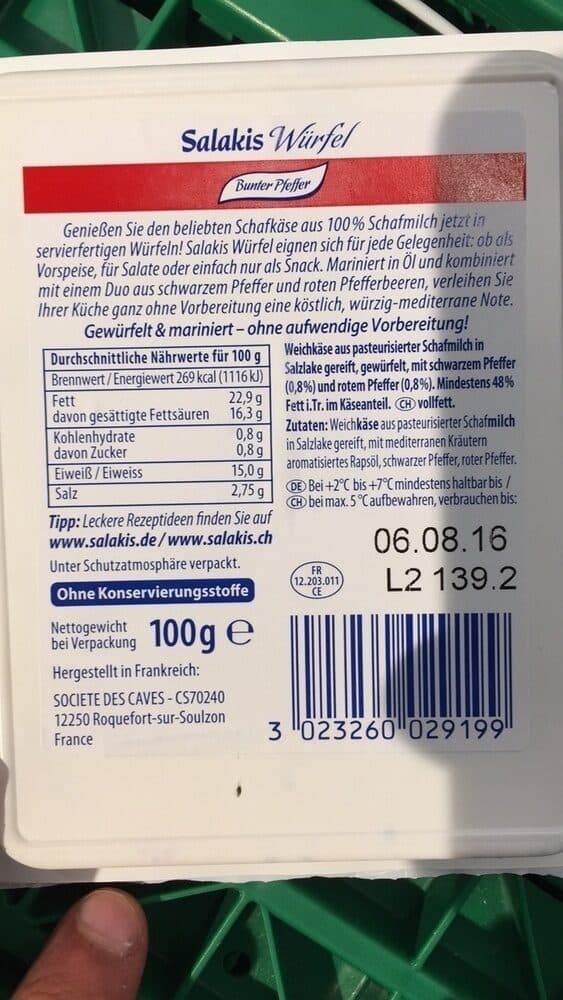 Salakis Salaki's cube de poivre coloré packshot