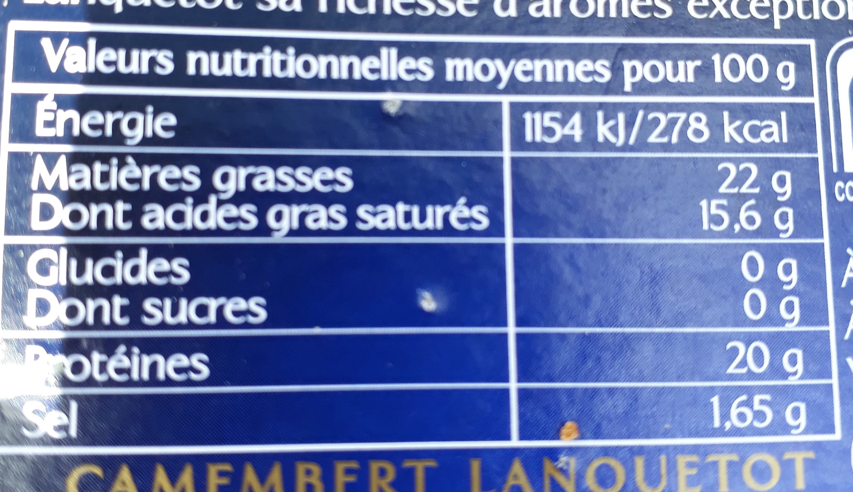 Open Food Facts Camembert packshot