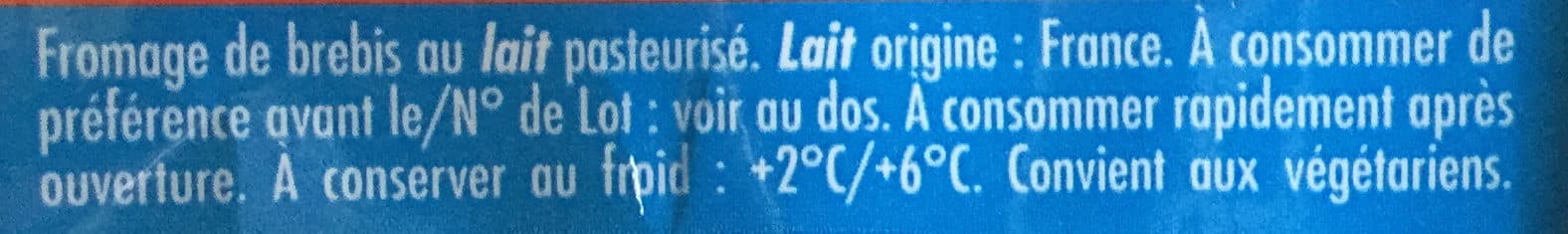 Salakis Fromage de brebis au lait pasteurisé packshot