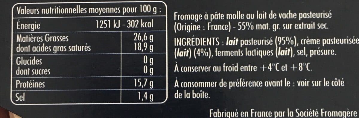 Open Food Facts Plaisir onctueux packshot
