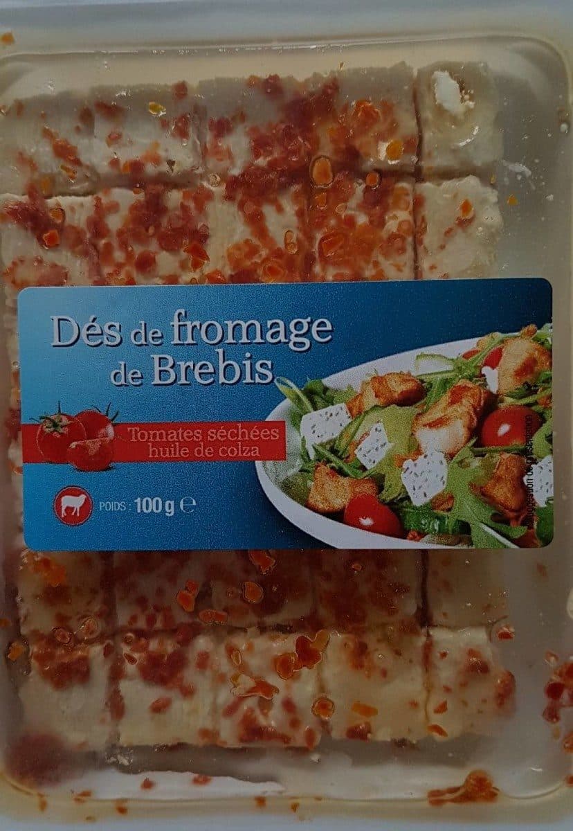 Open Food Facts Des de fromage de brebis tomates séchées huile de colza packshot
