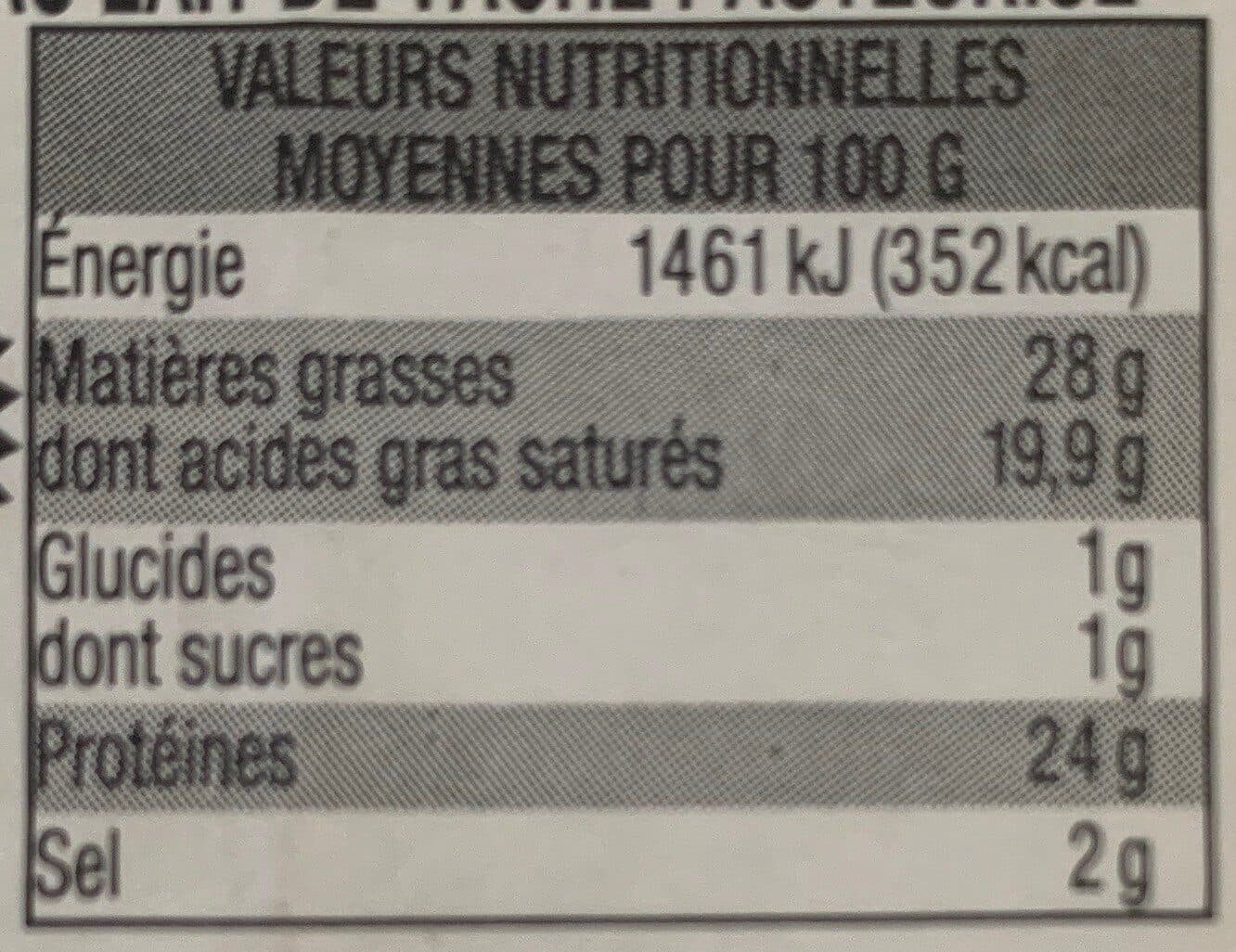 Open Food Facts Cantal jeune au lait de vache pasteurisé packshot
