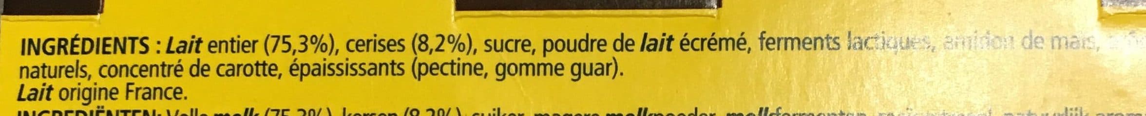 La Laitière Yaourt sur lit de cerise packshot