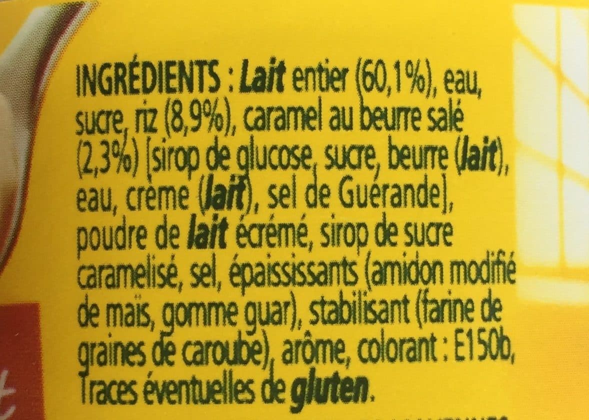 Nestlé Riz au lait nature sur lit au caramel beurre salé packshot