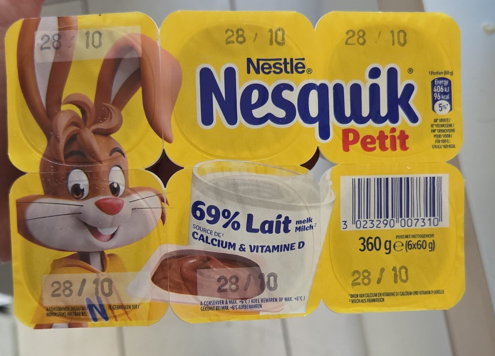 Nestlé Petit nesquik packshot