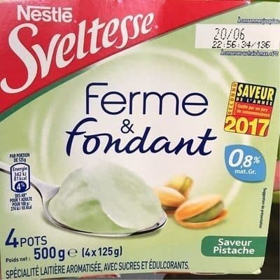 Nestlé Ferme et fondant Pistache packshot