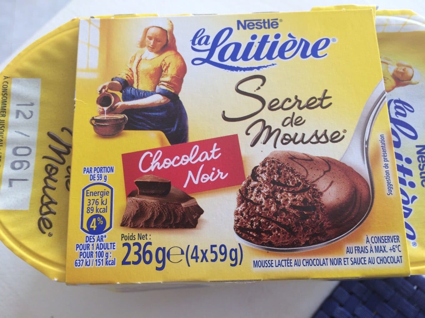 Nestlé Secret de Mousse Chocolat Noir packshot