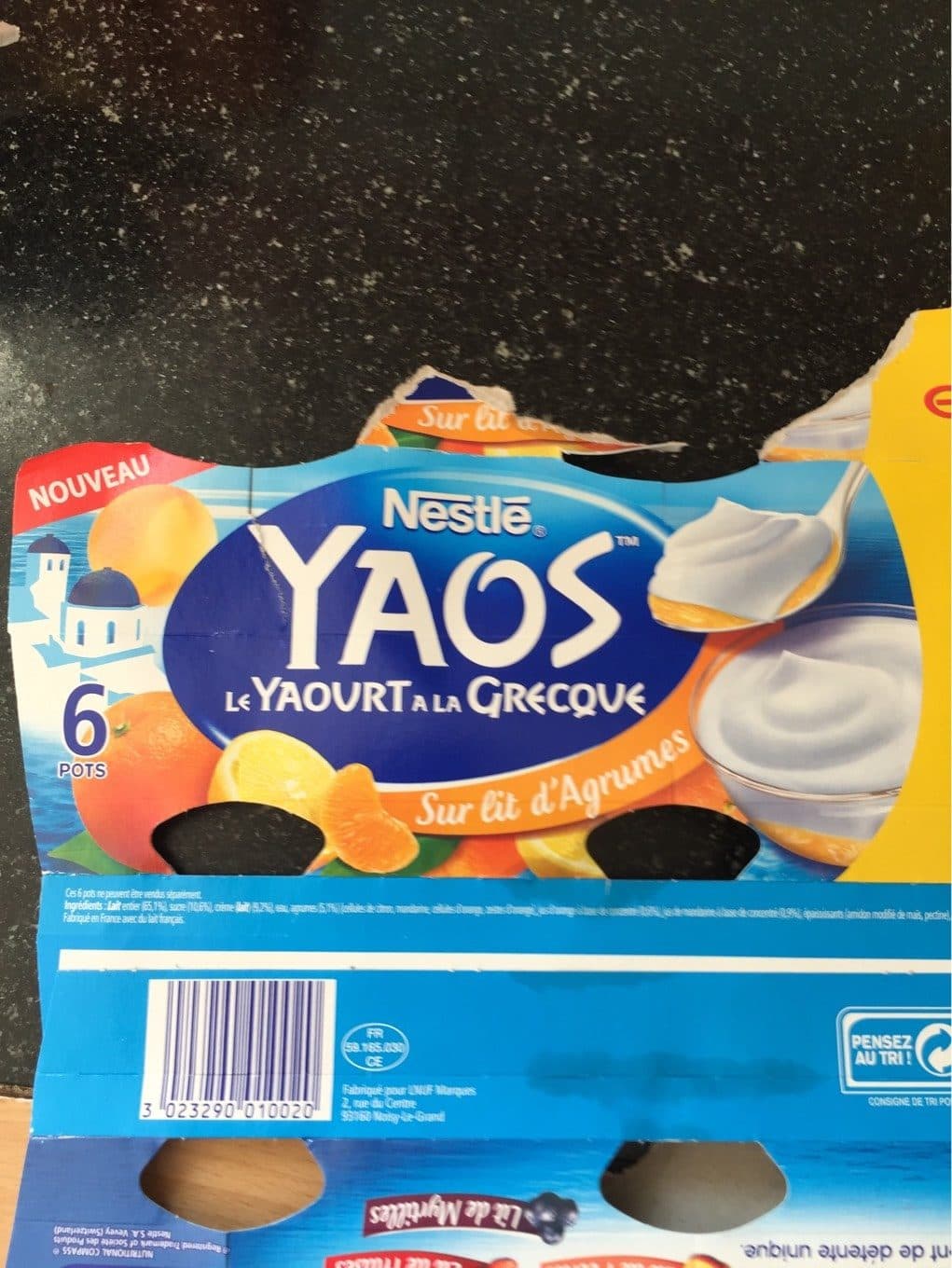 Nestlé Yaos sur Lit d'Agrumes packshot