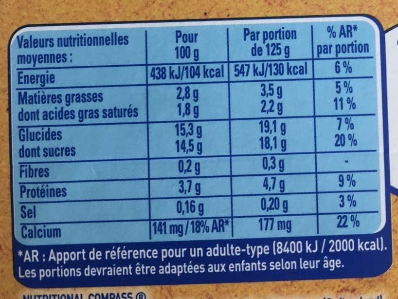 Nestlé L'onctueux sur lit de pêches packshot