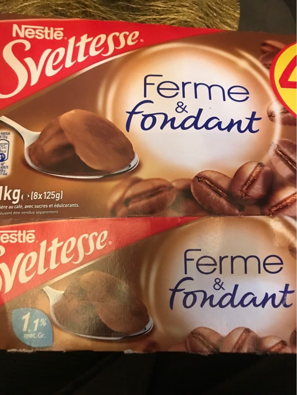 Nestlé Ferme et fondant sveltesse café packshot