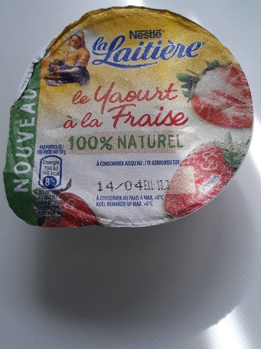Nestlé Llait. yogh. fraise Bio 150G packshot