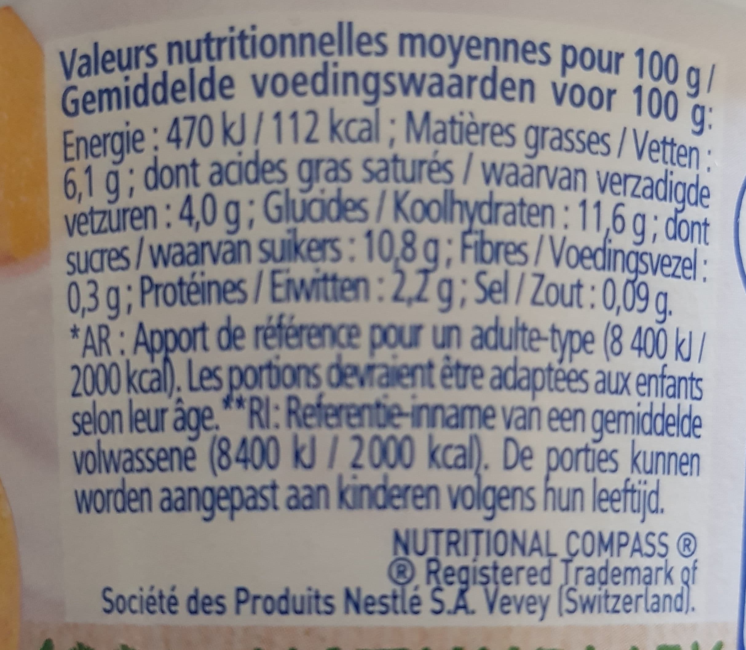 Nestlé La Laitière Le Yaourt à la pêche 100% naturel packshot