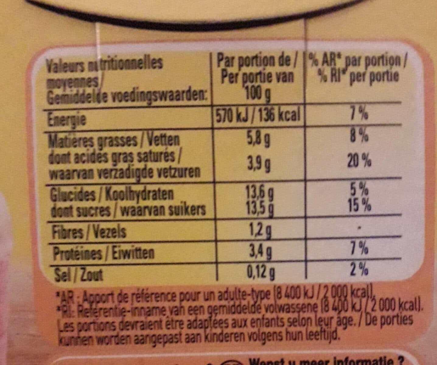 La Laitière La Laitière yaourt liégeois à la framboise packshot