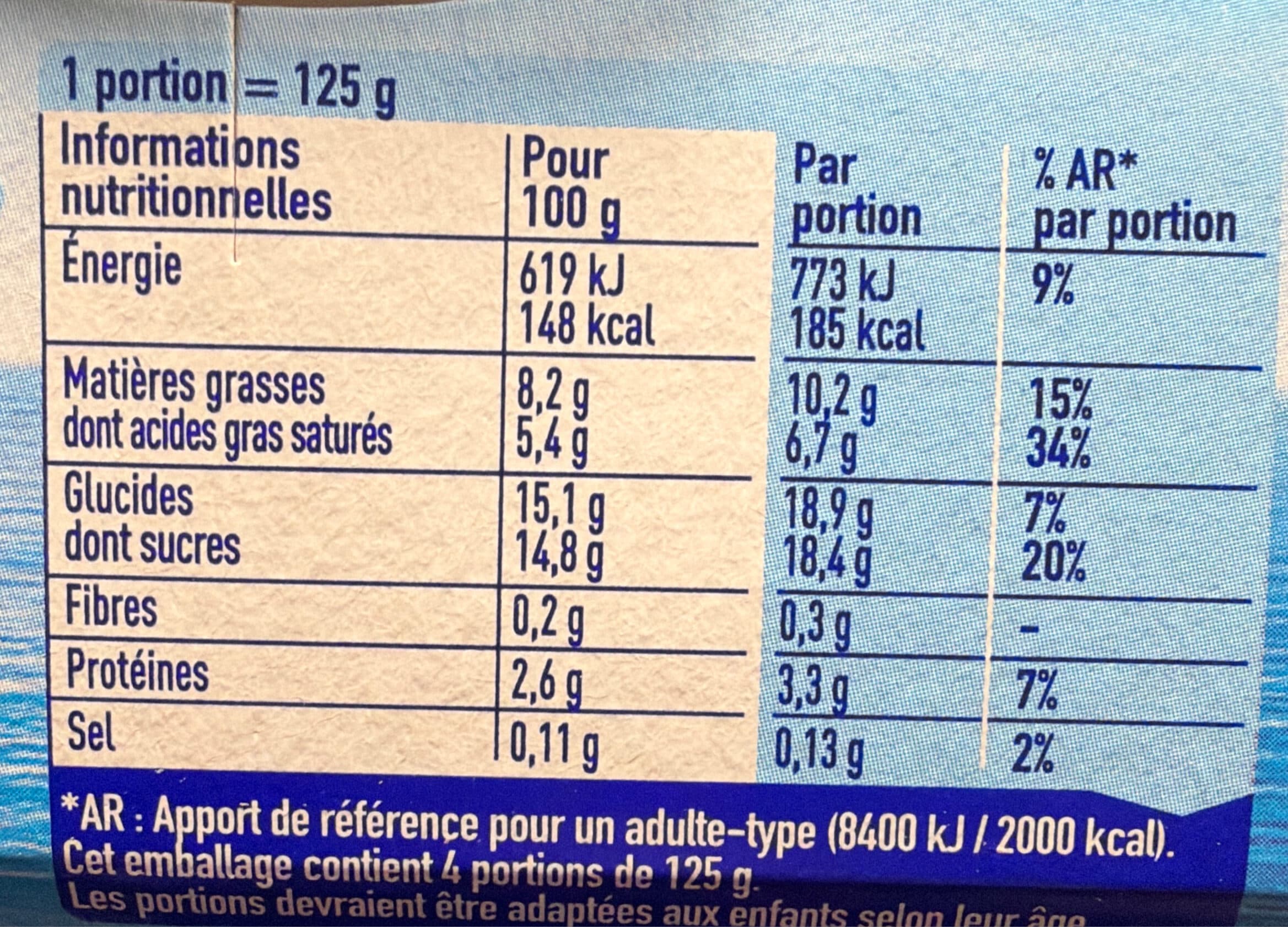Nestlé Yaos Le Yaourt à la Grecque Stracciatella 4x125g packshot