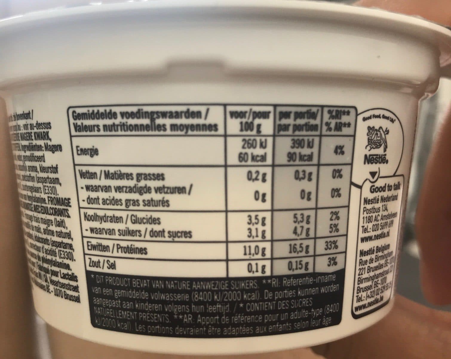 Nestlé Lindahls kvarg packshot
