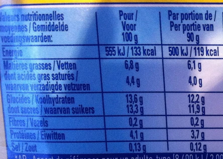 Nestlé Neige de lait, Fraise (4 Pots) packshot
