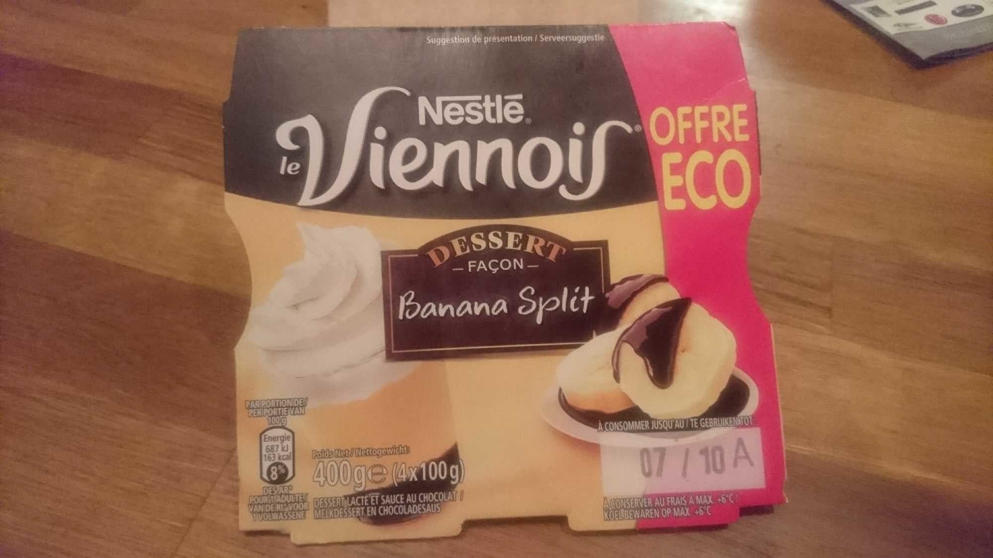 Nestlé Le Vienois Façon Banana Split packshot