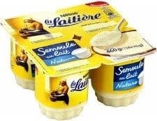 Nestlé Desserts semoule au lait nature La Laitière packshot