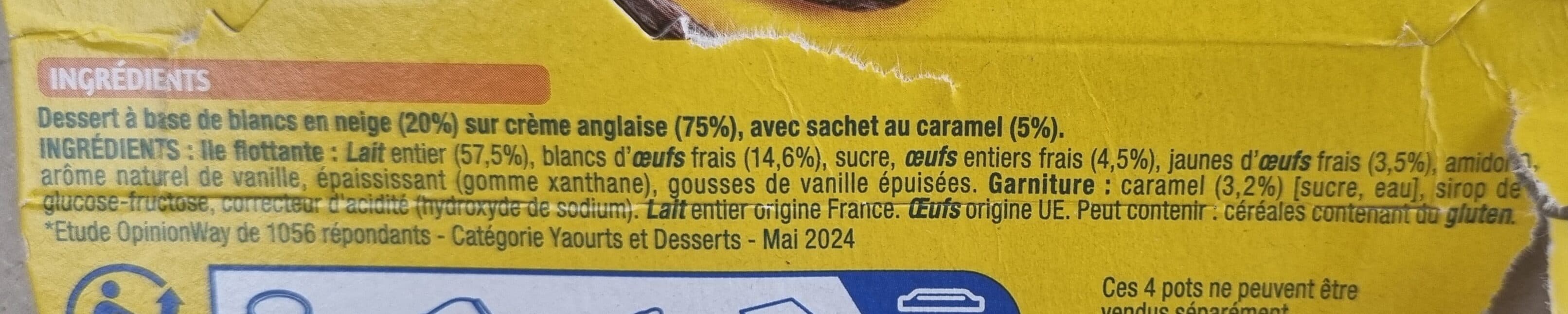 Nestlé L'Ile Flottante aux éclats de caramel packshot