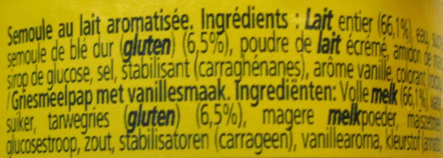 Nestlé Semoule au lait saveur vanille packshot