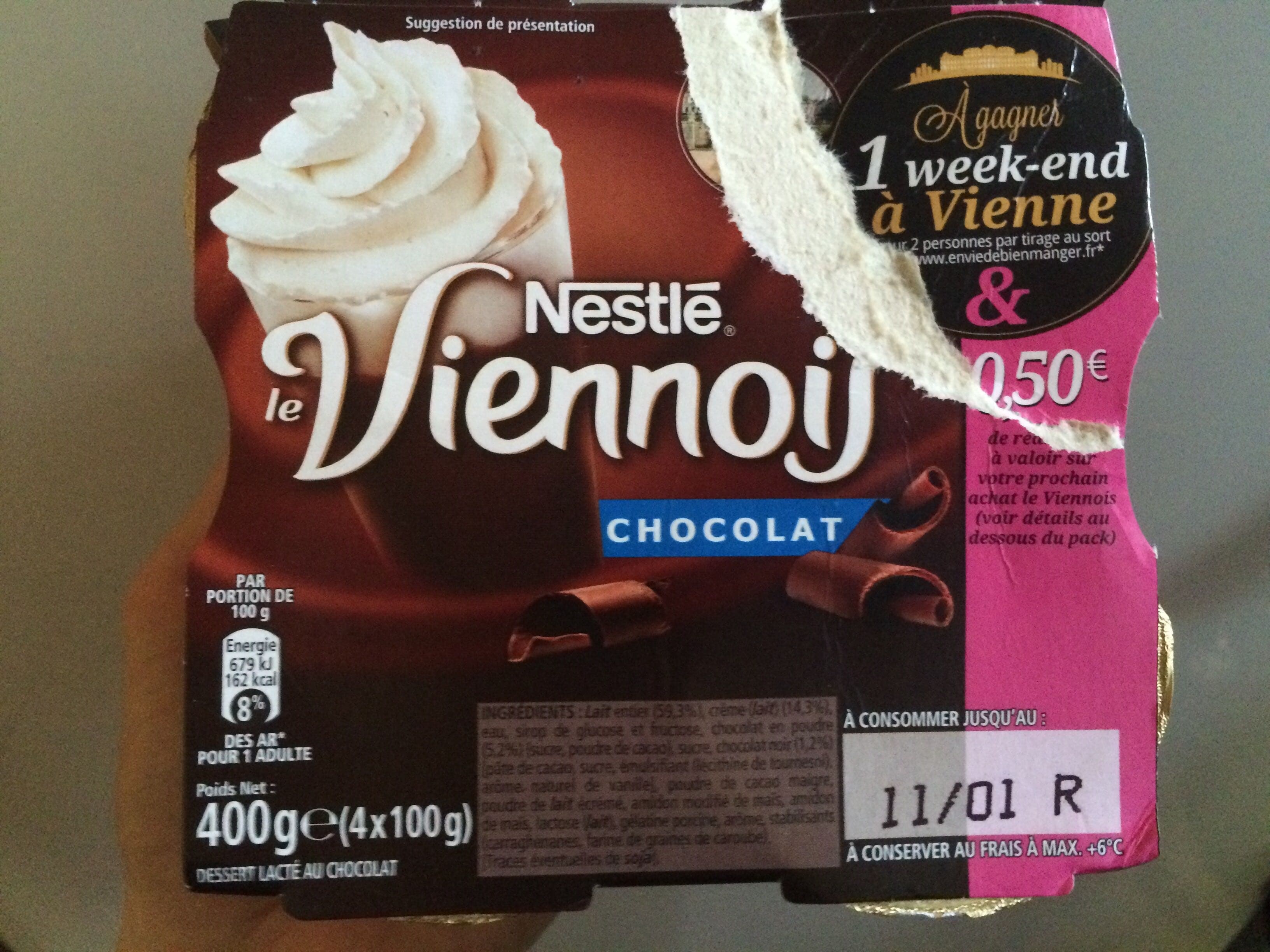 Nestlé Le Viennois chocolat packshot
