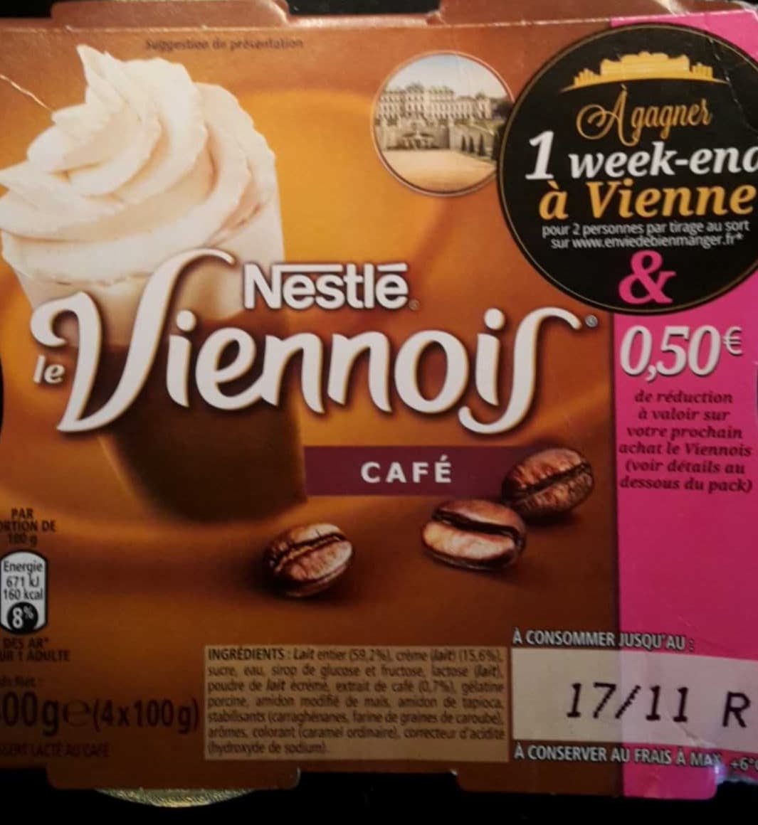 Nestlé Le Viennois Café packshot