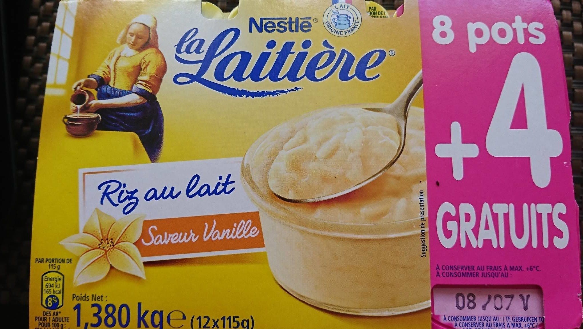 Nestlé Riz au Lait Saveur Vanille packshot