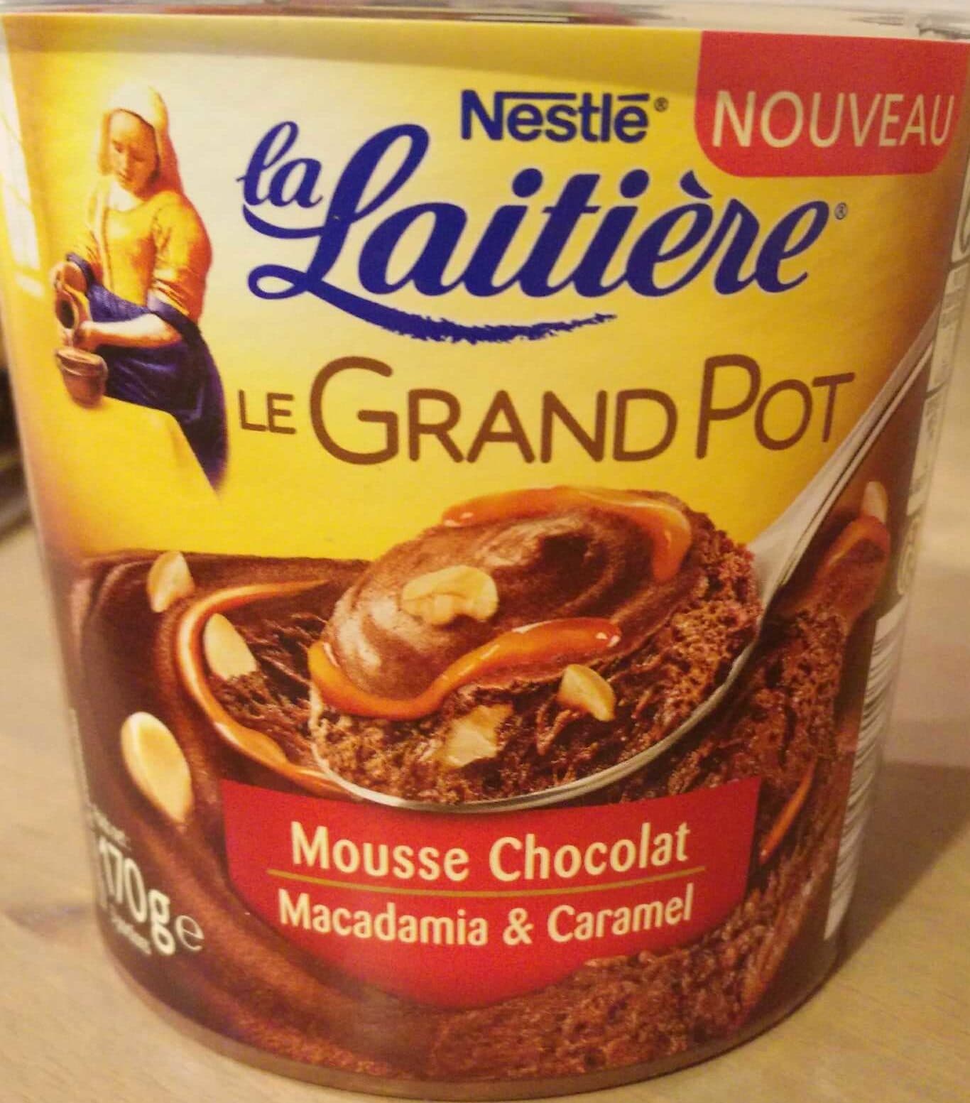 Nestlé Le Grand Pot Mousse Chocolat, Macadamia & Caramel packshot