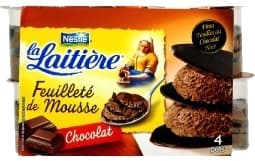 Nestlé Feuilleté de Mousse Chocolat (4 Pots) packshot