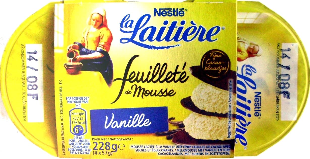Nestlé Feuilleté de Mousse Vanille (4 Pots) packshot