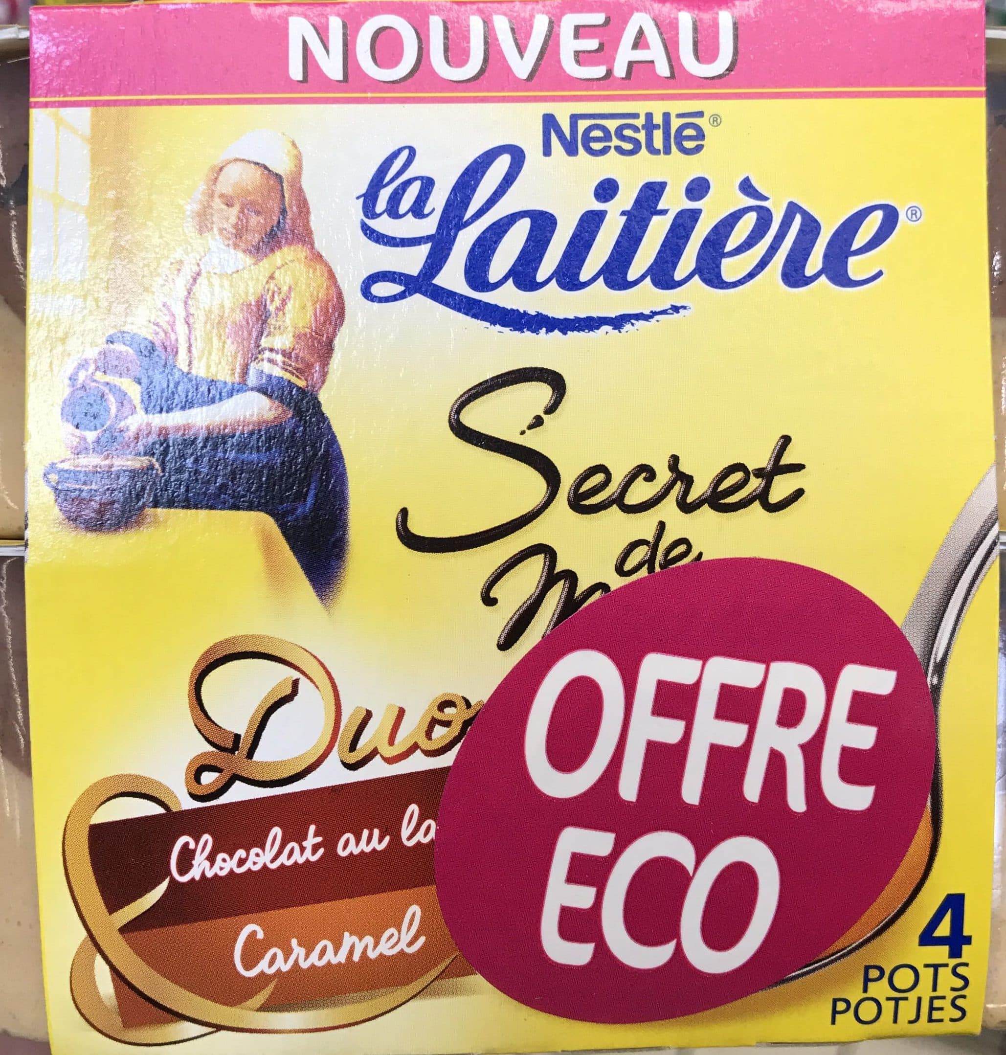 Nestlé Secret de mousse au chocolat caramel la laitiere packshot