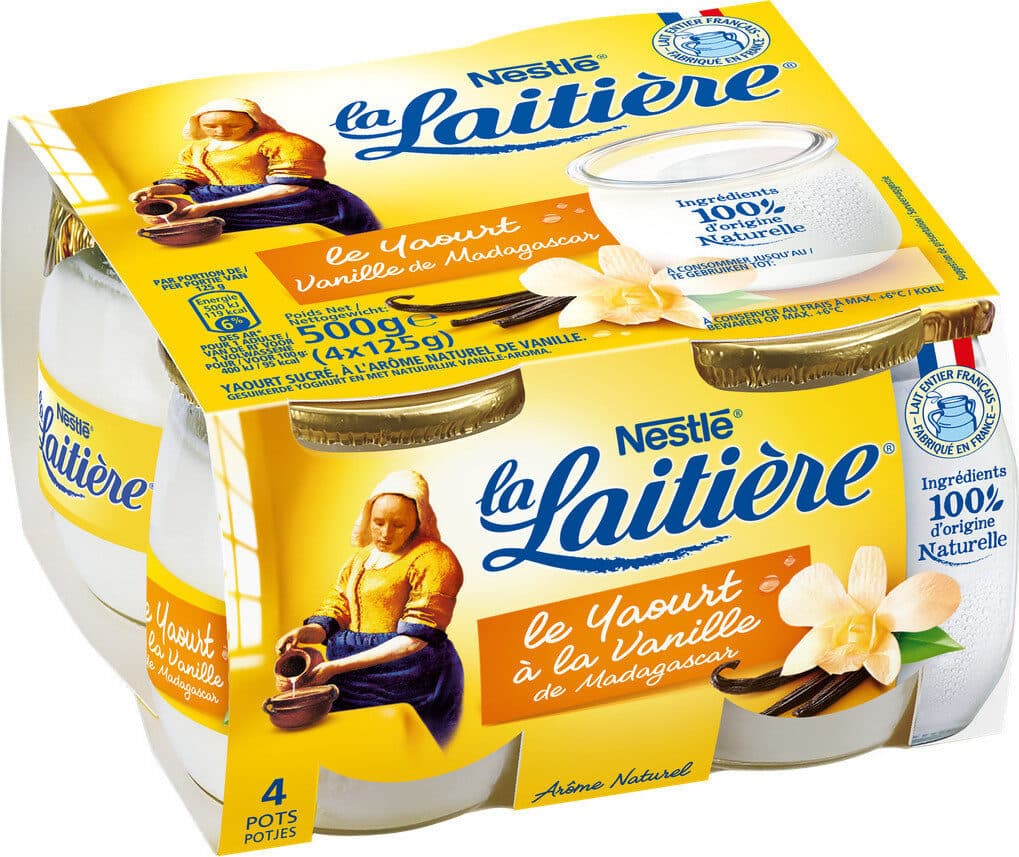 Nestlé Yaourt vanille de Madagascar packshot
