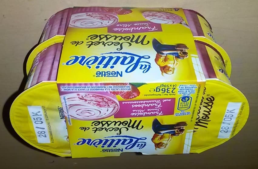 Nestlé Secret de Mousse Framboise Sauce Mûre (4 Pots) packshot