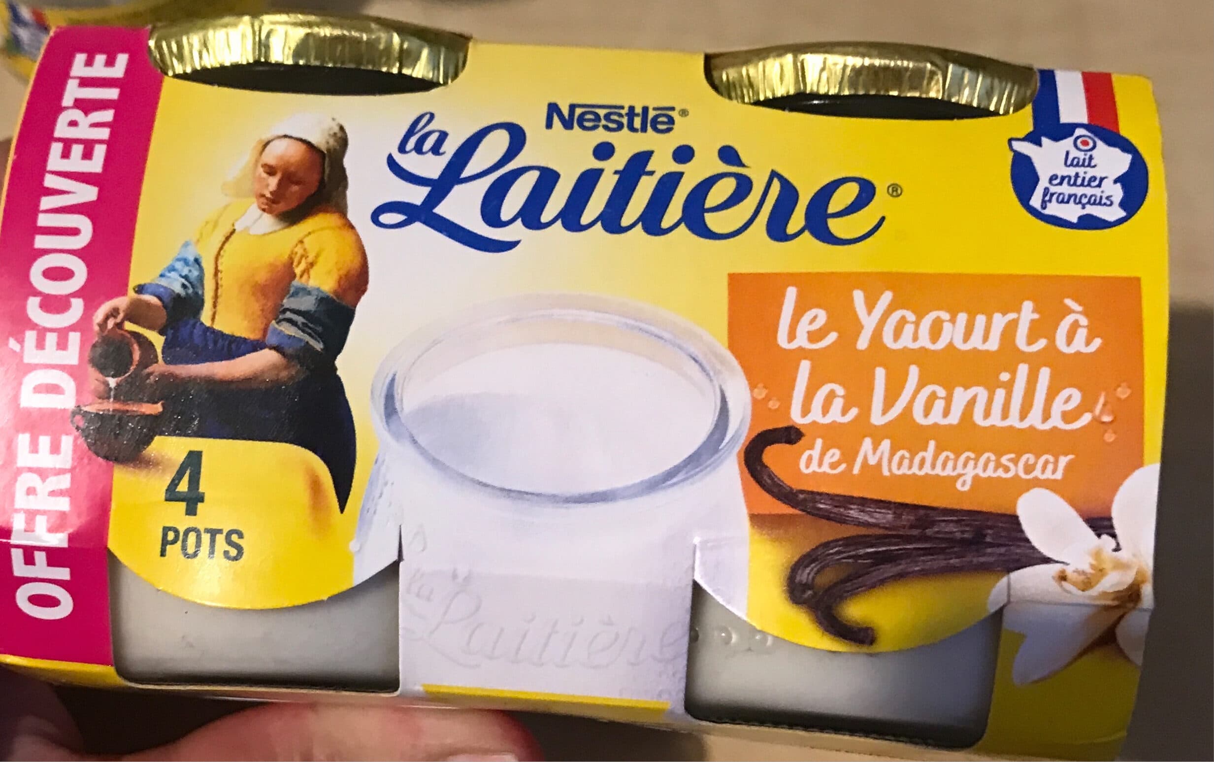 Nestlé Yaourt a la vanille la laitiere packshot